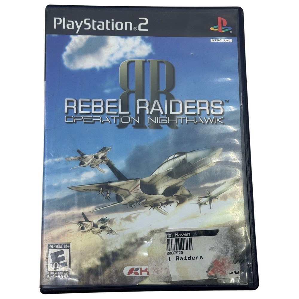 Rebel‎ Raiders Operation Nighthawk Sony PlayStation 2 PS2 Game with Manual